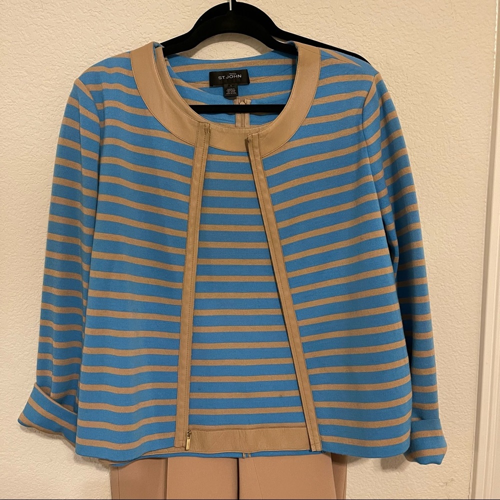 ST. JOHN Cardigan, tank & pant set